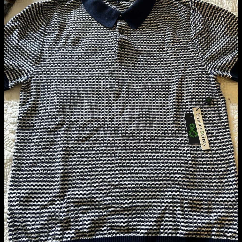 Paisley and Gray Polo